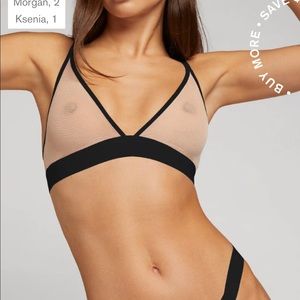 Negative Underwear Triangle Sieve Bra